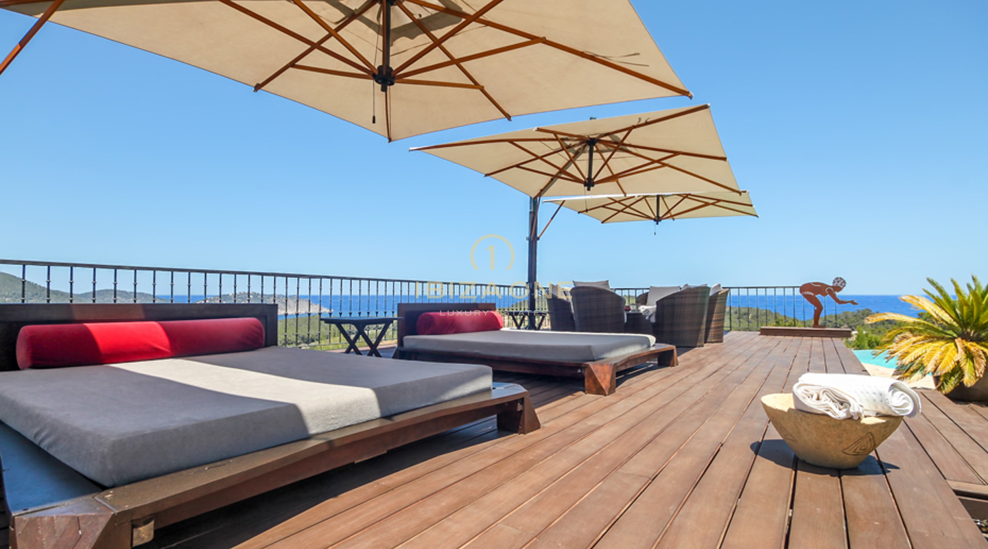 Propiedad de lujo estilo finca con hermosas vistas al mar y al campo en venta, Ibiza - Propiedad de lujo estilo finca con hermosas vistas al mar y al campo en alquiler, Ibiza