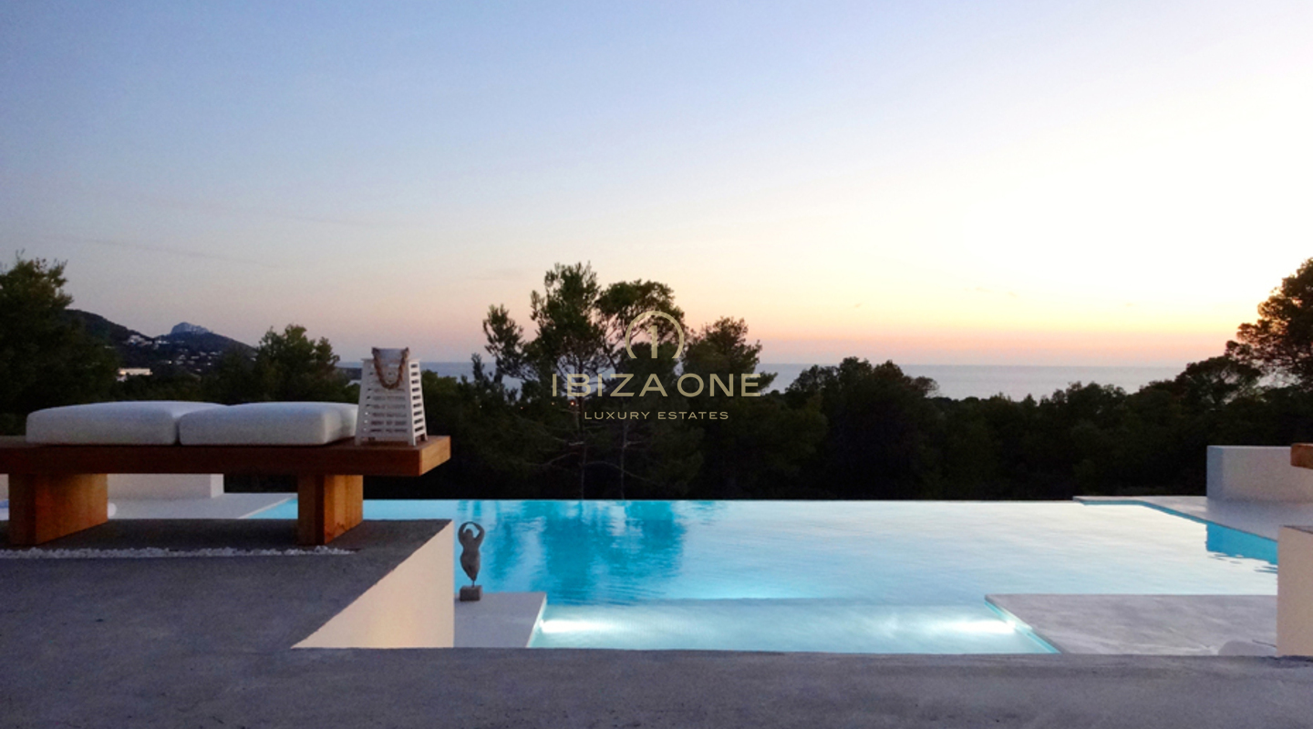 Modern luxury villa with sea view for sale, Ibiza - Modern luxury villa with sea view for rent, Ibiza