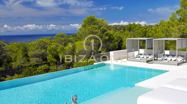 Moderne Luxusvilla mit Meerblick zu verkaufen, Ibiza - Moderne Luxusvilla mit Meerblick zu vermieten, Ibiza