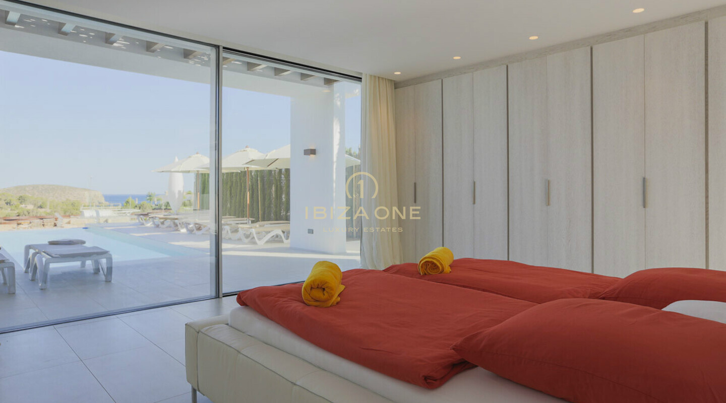 Villa de lujo de diseño moderno con vistas panorámicas al mar en venta, Ibiza - Villa de lujo de diseño moderno con vistas panorámicas al mar en alquiler, Ibiza