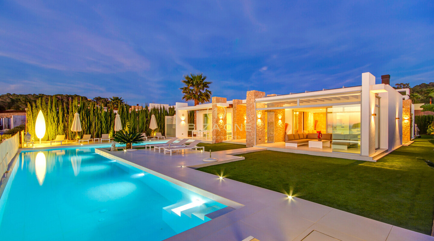 Modern designed luxury villa with panoramic sea view for sale, Ibiza - Modern designed luxury villa with panoramic sea view for rent, Ibiza