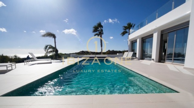 Moderna e lussuosa villa in prima linea sul mare - casa fronte mare con accesso al mare in affitto, Ibiza