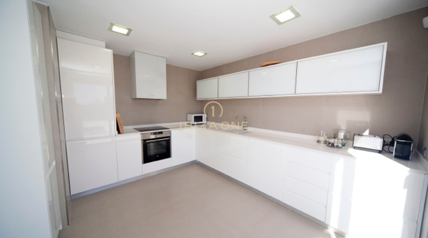 Modern luxurious sea frontline villa - waterfront house with sea access for rent, Ibiza