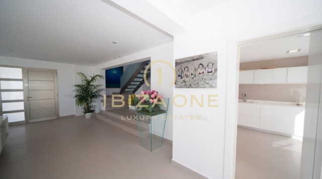 Modern luxurious sea frontline villa - waterfront house with sea access for rent, Ibiza