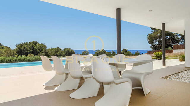 Super modern luxury villa with fantastic sea views for rent in Es Cubells / Vista Alegre, Ibiza