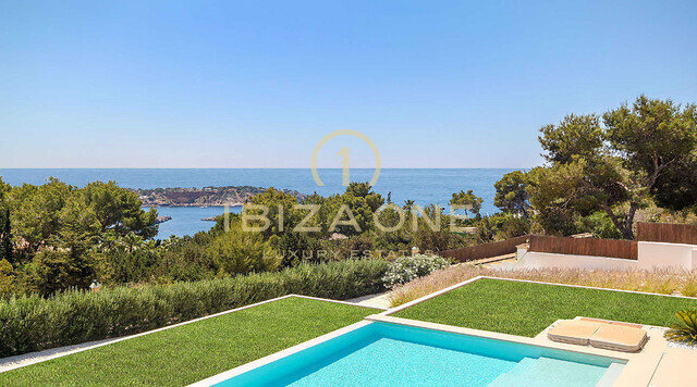 Villa di lusso super moderna con fantastica vista sul mare in affitto a Es Cubells / Vista Alegre, Ibiza