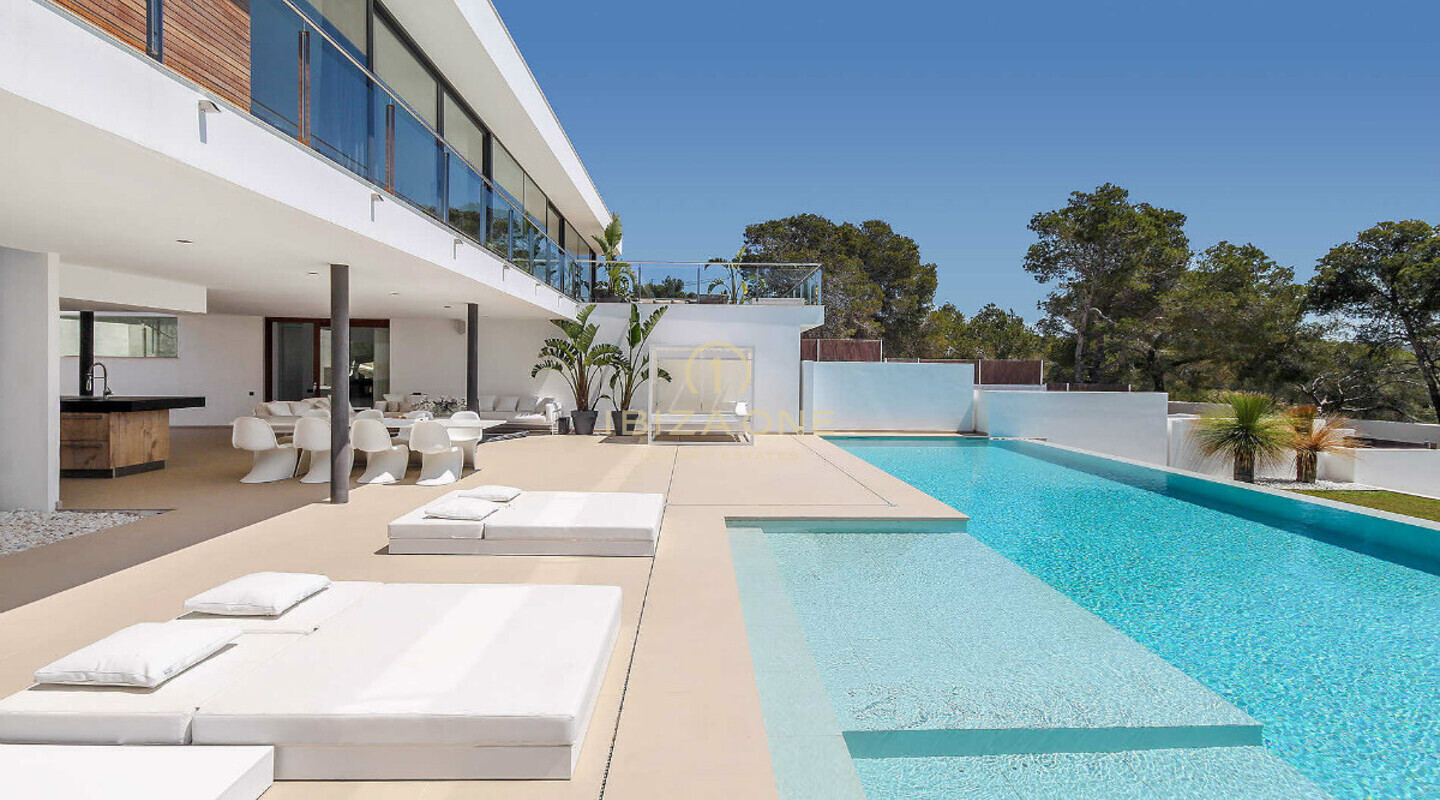 Villa de luxe ultra moderne avec vue fantastique sur la mer à louer à Es Cubells / Vista Alegre, Ibiza