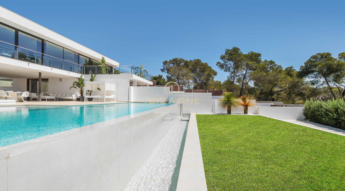 Supermoderne luxe villa met fantastisch uitzicht op zee te huur in Es Cubells / Vista Alegre, Ibiza