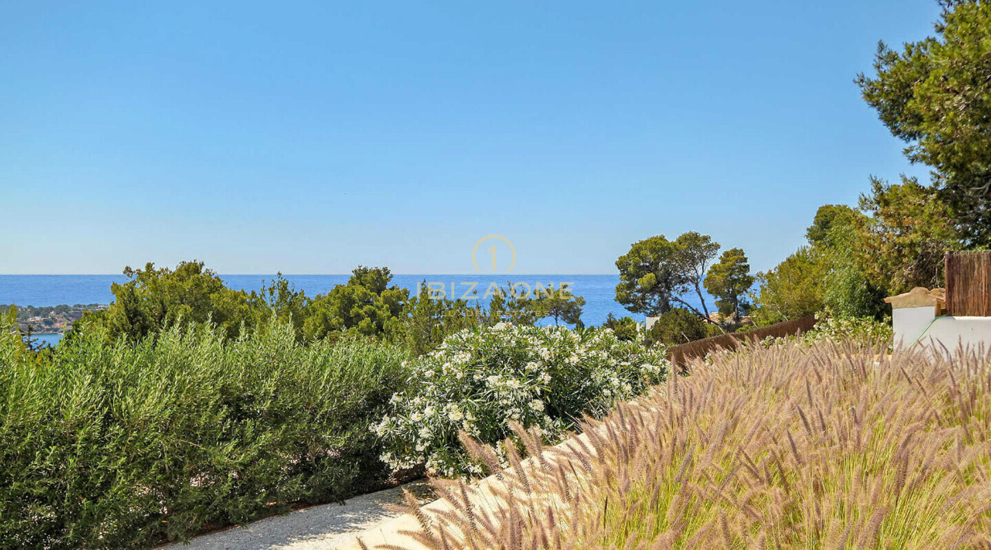 Supermoderne luxe villa met fantastisch uitzicht op zee te huur in Es Cubells / Vista Alegre, Ibiza