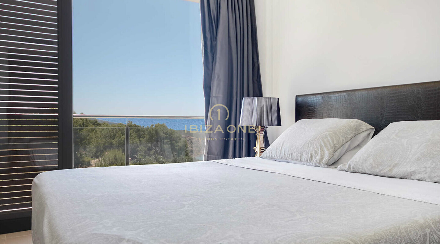 Supermoderne luxe villa met fantastisch uitzicht op zee te huur in Es Cubells / Vista Alegre, Ibiza