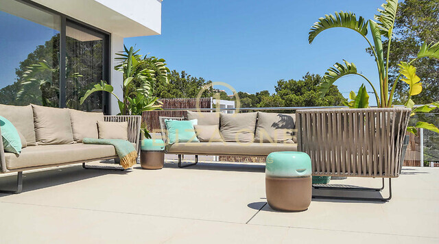 Villa di lusso super moderna con fantastica vista sul mare in affitto a Es Cubells / Vista Alegre, Ibiza