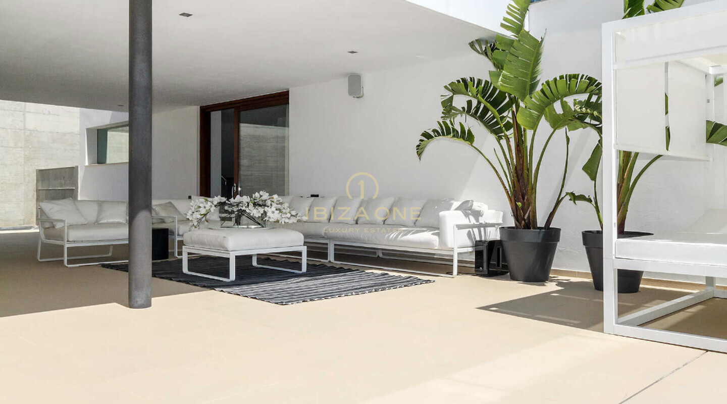 Supermoderne luxe villa met fantastisch uitzicht op zee te huur in Es Cubells / Vista Alegre, Ibiza