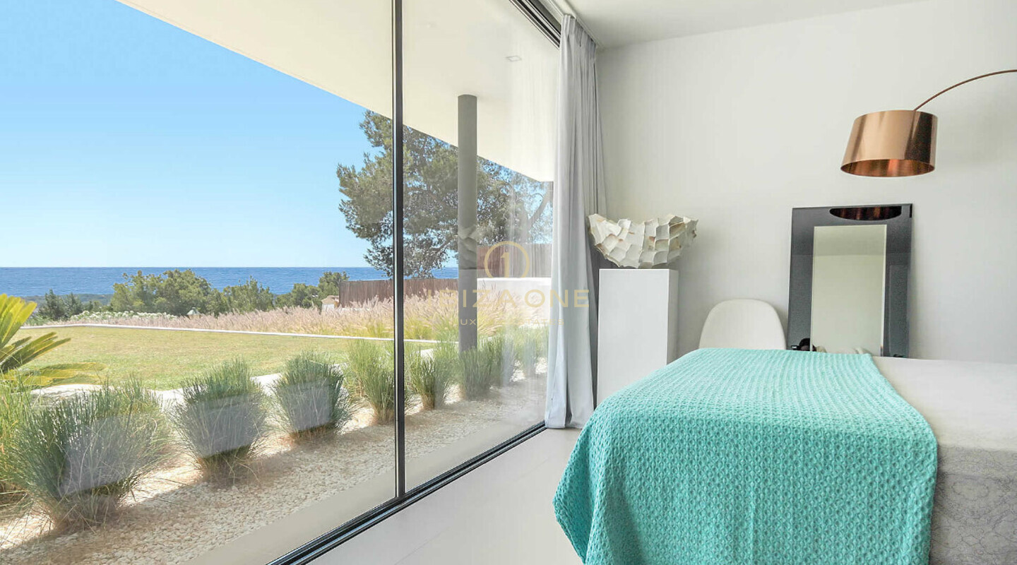 Super moderna villa de lujo con fantásticas vistas al mar en alquiler en Es Cubells / Vista Alegre, Ibiza