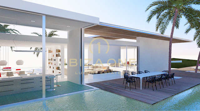 Progetto di costruzione moderna su progetto con fantastica vista mare in vendita, Ibiza - Progetto di costruzione moderna su progetto con fantastica vista mare in affitto, Ibiza