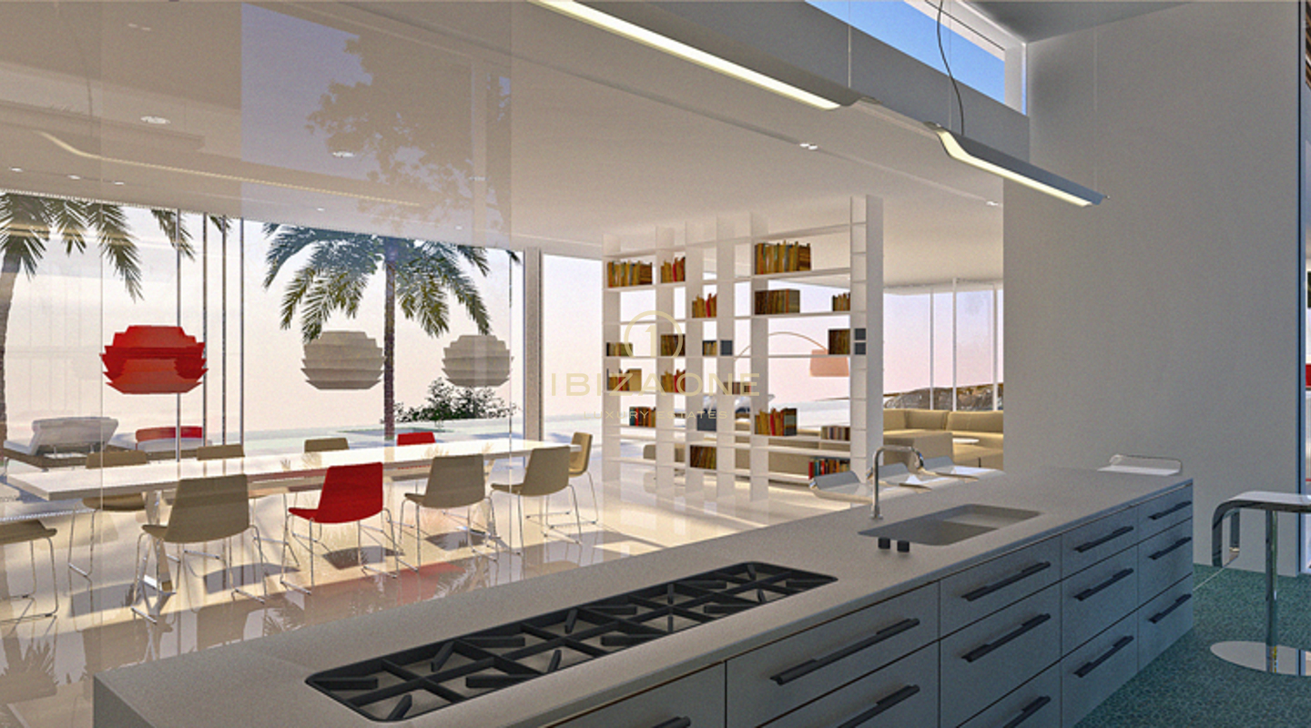 Modern building off-plan project with fantastic sea view for sale, Ibiza - Modern building off-plan project with fantastic sea view for rent, Ibiza