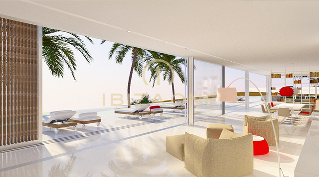 Proyecto de edificio moderno sobre plano con fantásticas vistas al mar en venta, Ibiza - Proyecto de edificio moderno sobre plano con fantásticas vistas al mar en alquiler, Ibiza
