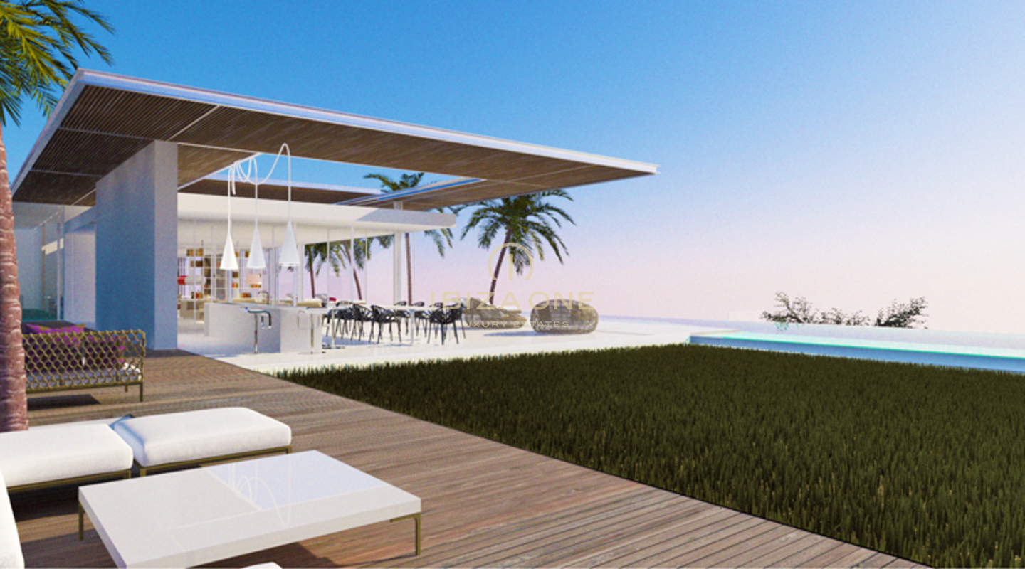 Progetto di costruzione moderna su progetto con fantastica vista mare in vendita, Ibiza - Progetto di costruzione moderna su progetto con fantastica vista mare in affitto, Ibiza