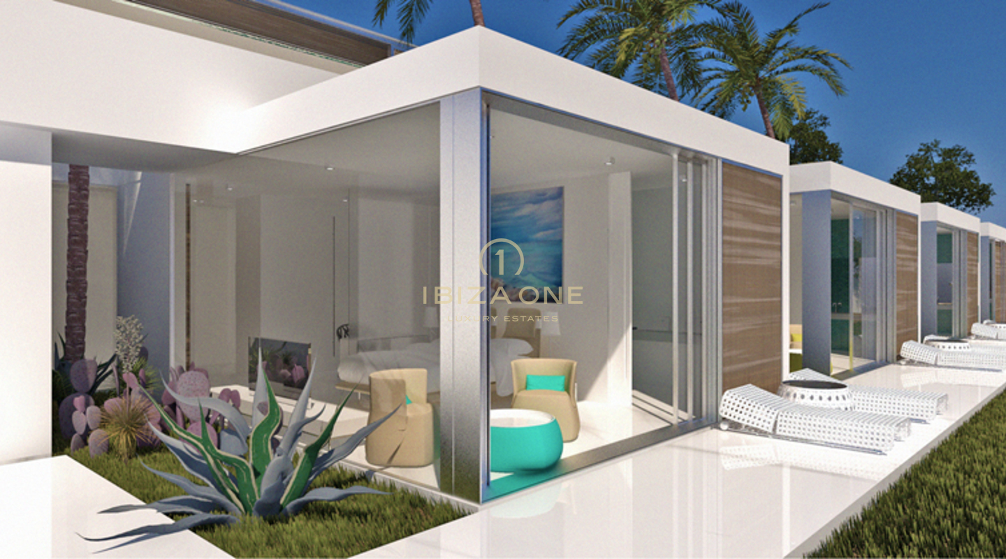 Modernes Bauprojekt mit fantastischem Meerblick zu verkaufen, Ibiza - Modernes Bauprojekt mit fantastischem Meerblick zu vermieten, Ibiza
