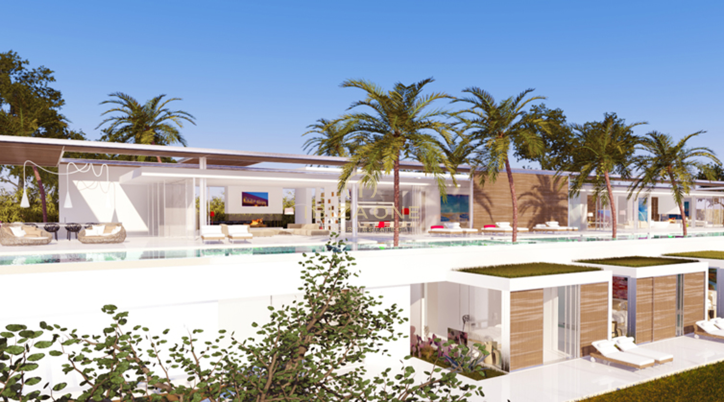 Proyecto de edificio moderno sobre plano con fantásticas vistas al mar en venta, Ibiza - Proyecto de edificio moderno sobre plano con fantásticas vistas al mar en alquiler, Ibiza