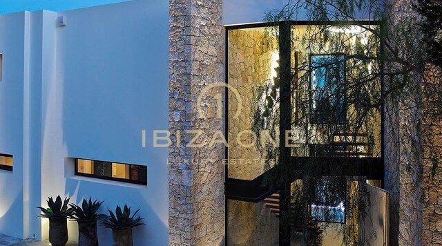 Luxurious modern Jaime Serra villa with beautiful sea view for rent, Ibiza