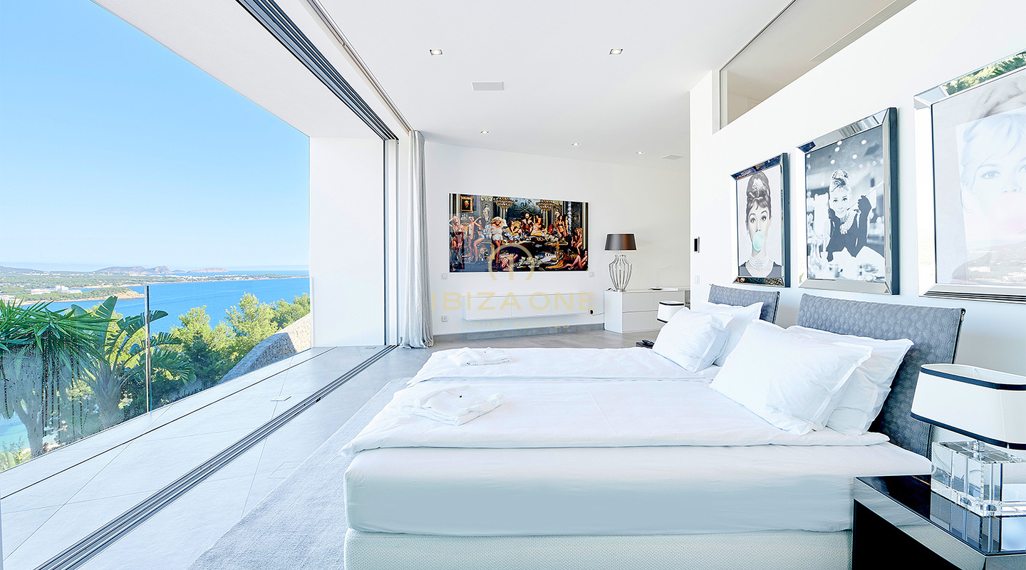 Dominio dello skyline di Ibiza: Villa ultra-lusso con vista panoramica a 270° su Tagomago, Santa Eulària des Riu e Marina in vendita, Ibiza