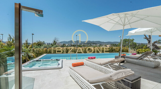 Excepcional y lujosa villa de nueva construcción con vistas a Ibiza en venta, Ibiza - Excepcional y lujosa villa de nueva construcción con vistas a Ibiza en alquiler, Ibiza