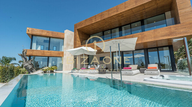Excepcional y lujosa villa de nueva construcción con vistas a Ibiza en venta, Ibiza - Excepcional y lujosa villa de nueva construcción con vistas a Ibiza en alquiler, Ibiza