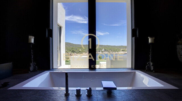 Modern luxury seafront villa with sea access for rent, Ibiza
