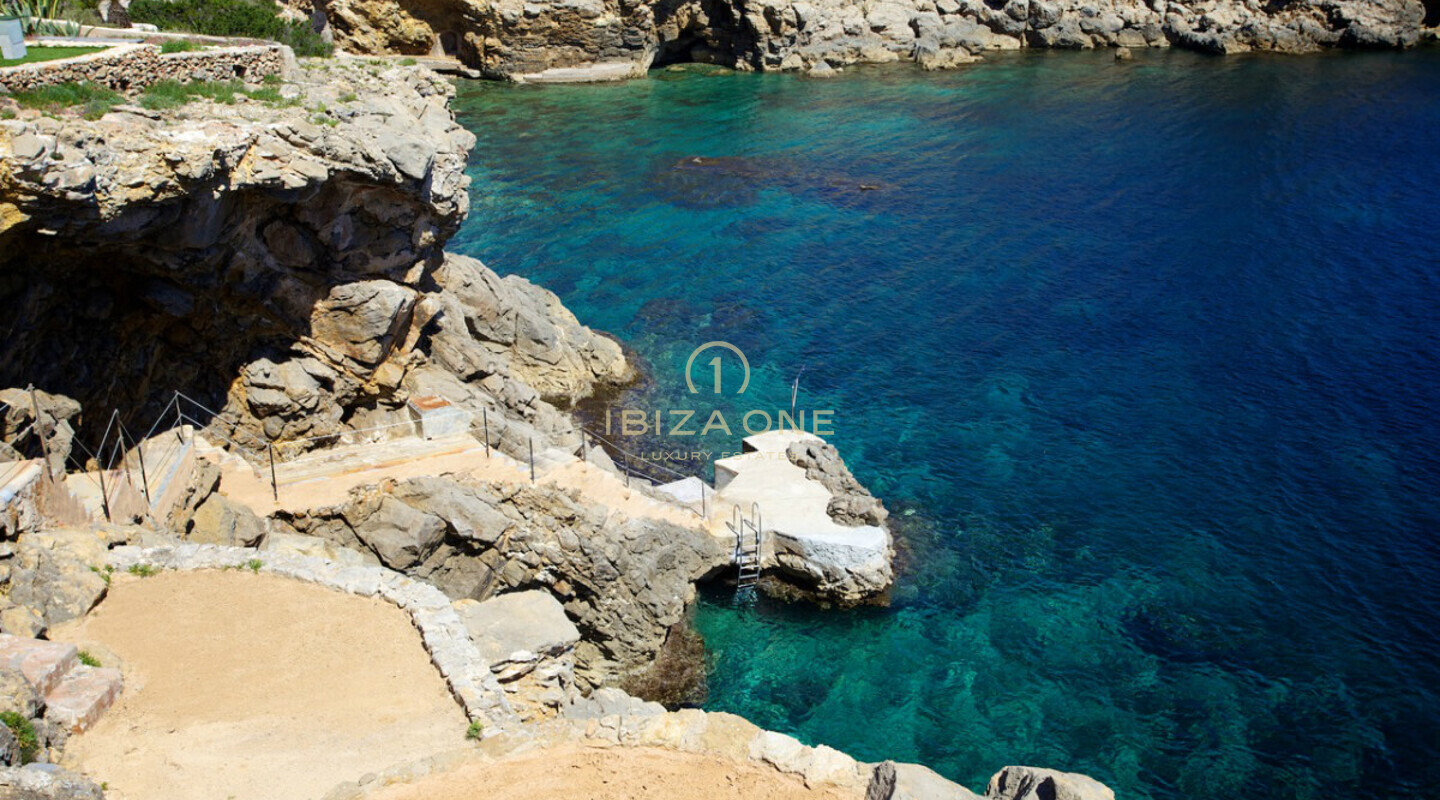 Modern luxury seafront villa with sea access for rent, Ibiza