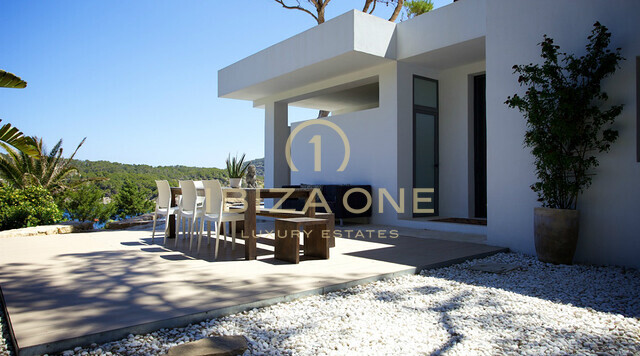 Modern luxury seafront villa with sea access for rent, Ibiza