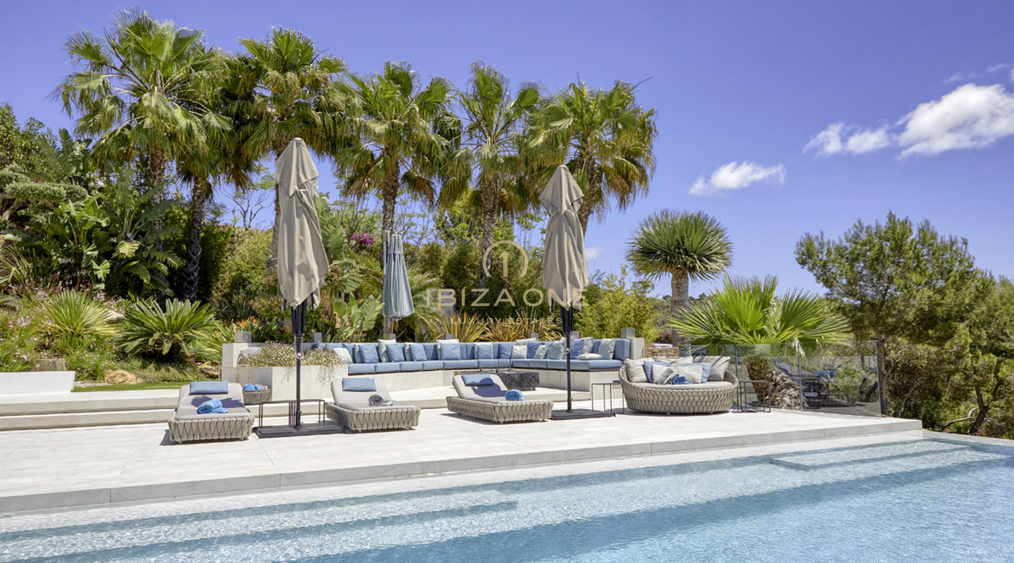 The Wave Ibiza – Erstklassige Lage – luxuriöse, exklusive Villa zur Miete in S´Estanyol, Ibiza