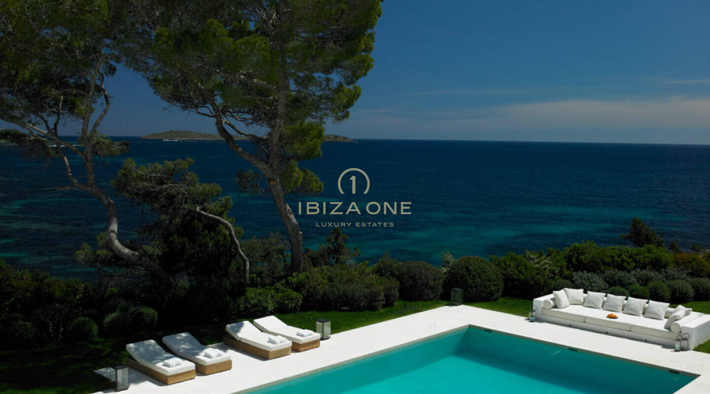 Spectacular first sea line Blakstad property for sale in Cala Pada, Ibiza