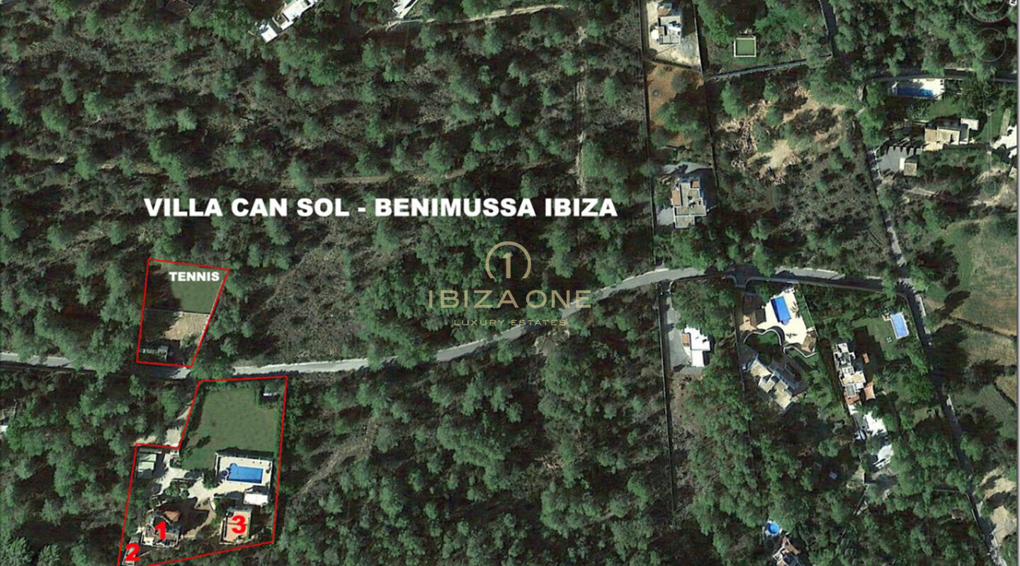 Luxuriöses und schönes Finca-Anwesen mit Meerblick und Tennisplatz zu verkaufen, Ibiza - Luxuriöses und schönes Finca-Anwesen mit Meerblick und Tennisplatz zu vermieten, Ibiza