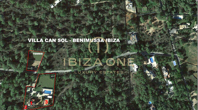 Lujosa y preciosa mansión finca con vistas al mar y pista de tenis en venta, Ibiza - Lujosa y preciosa mansión finca con vistas al mar y pista de tenis en alquiler, Ibiza