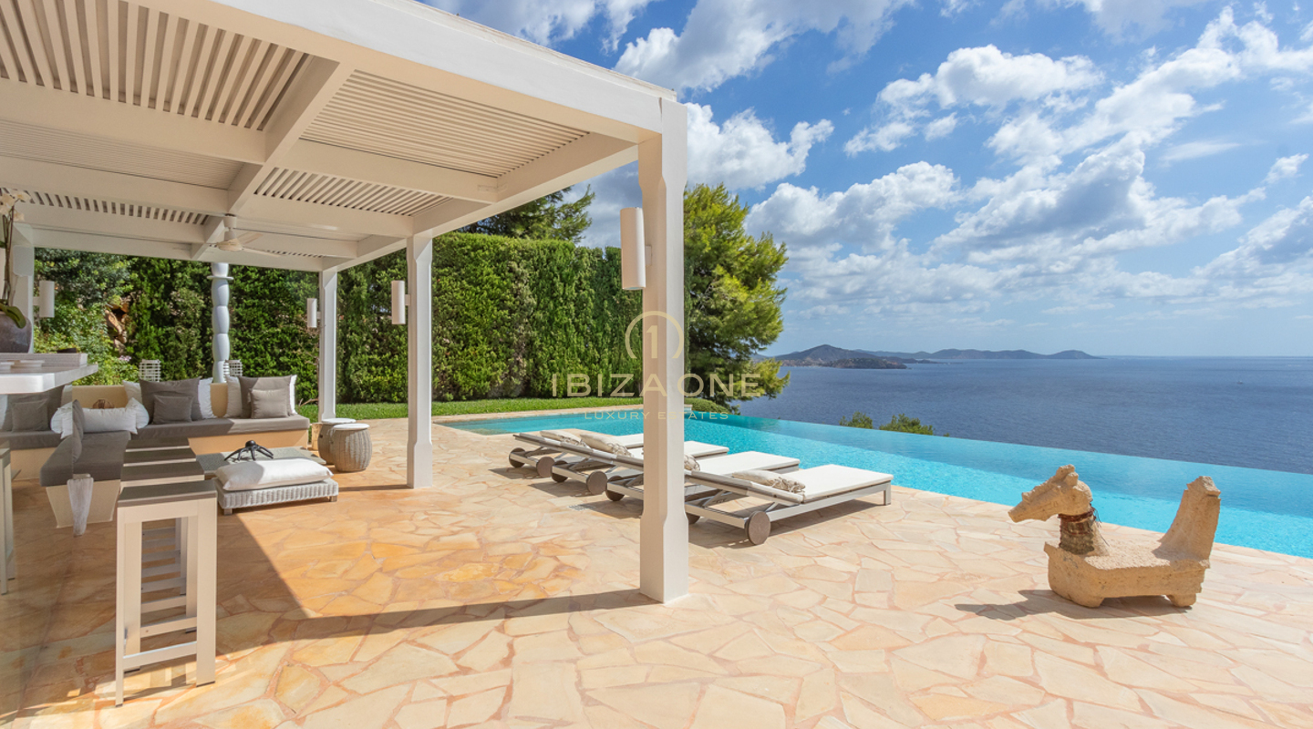 Luxury villa in Ibiza with sea access and a spectacular sea view in Es Cubells for sale, Ibiza - Luxury villa in Ibiza with sea access and a spectacular sea view in Es Cubells for rent, Ibiza