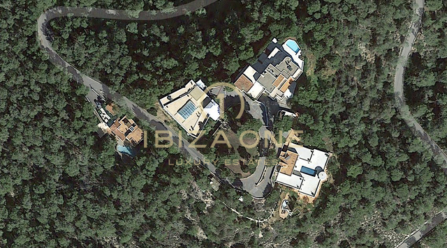 Le plus grand domaine de luxe d'Ibiza à vendre ou à louer – Montagne privée avec 4 villas près d'Ibiza et des marinas. Vues - Licence de location touristique.