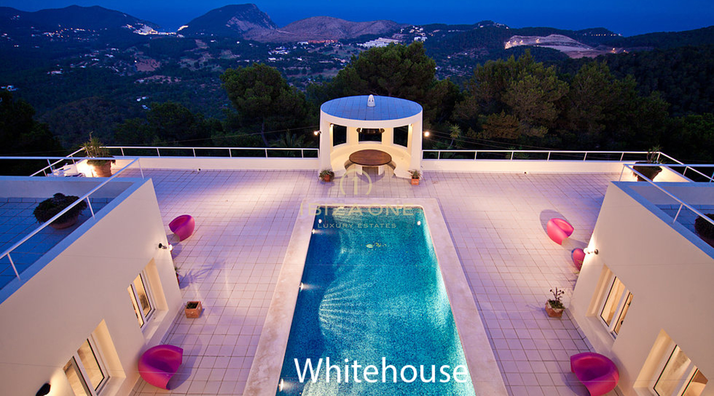 Le plus grand domaine de luxe d'Ibiza à vendre ou à louer – Montagne privée avec 4 villas près d'Ibiza et des marinas. Vues - Licence de location touristique.