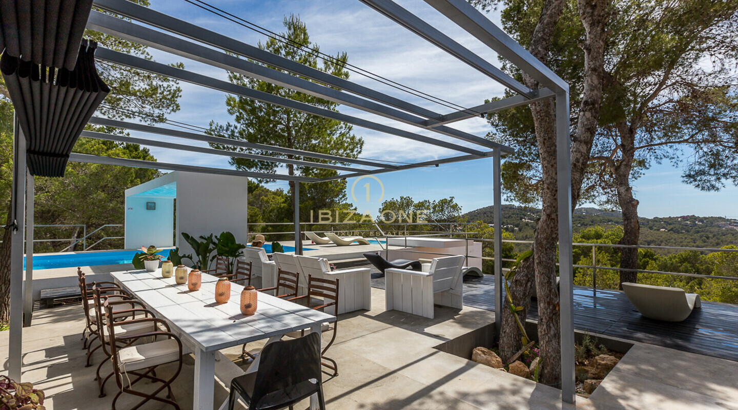 Villa de lujo ultramoderna con vistas al mar y al atardecer en Cala Vadella en venta, Ibiza - Villa de lujo ultramoderna con vistas al mar y al atardecer en Cala Vadella en alquiler, Ibiza