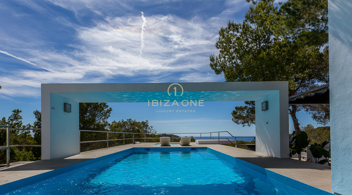 Villa de luxe ultra-moderne avec vue sur la mer et le coucher de soleil à Cala Vadella à vendre, Ibiza - Villa de luxe ultra-moderne avec vue sur la mer et le coucher de soleil à Cala Vadella à louer, Ibiza