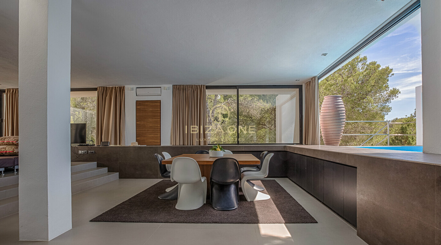Villa de luxe ultra-moderne avec vue sur la mer et le coucher de soleil à Cala Vadella à vendre, Ibiza - Villa de luxe ultra-moderne avec vue sur la mer et le coucher de soleil à Cala Vadella à louer, Ibiza
