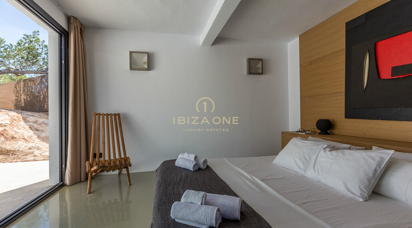 Villa de luxe ultra-moderne avec vue sur la mer et le coucher de soleil à Cala Vadella à vendre, Ibiza - Villa de luxe ultra-moderne avec vue sur la mer et le coucher de soleil à Cala Vadella à louer, Ibiza