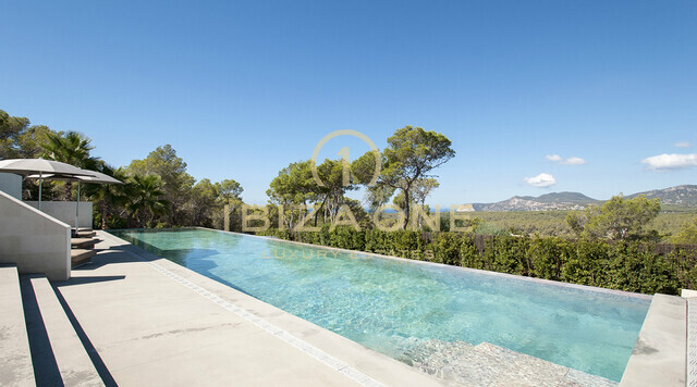 Villa minimalista de lujo con vistas al mar en venta, Ibiza - Villa minimalista de lujo con vistas al mar en alquiler, Ibiza