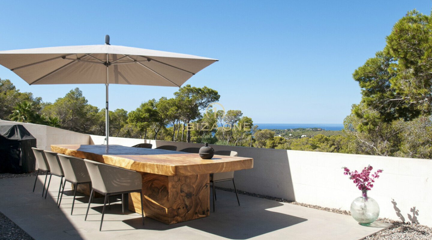 Minimalistische Luxusvilla mit Meerblick zu verkaufen, Ibiza - Minimalistische Luxusvilla mit Meerblick zu vermieten, Ibiza