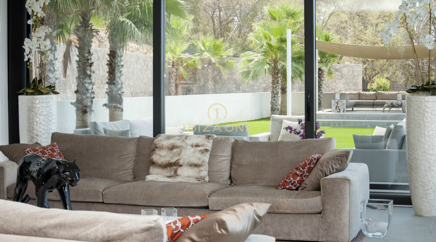 Villa minimalista de lujo con vistas al mar en venta, Ibiza - Villa minimalista de lujo con vistas al mar en alquiler, Ibiza