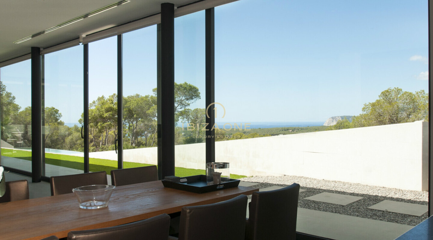 Minimalistische Luxusvilla mit Meerblick zu verkaufen, Ibiza - Minimalistische Luxusvilla mit Meerblick zu vermieten, Ibiza