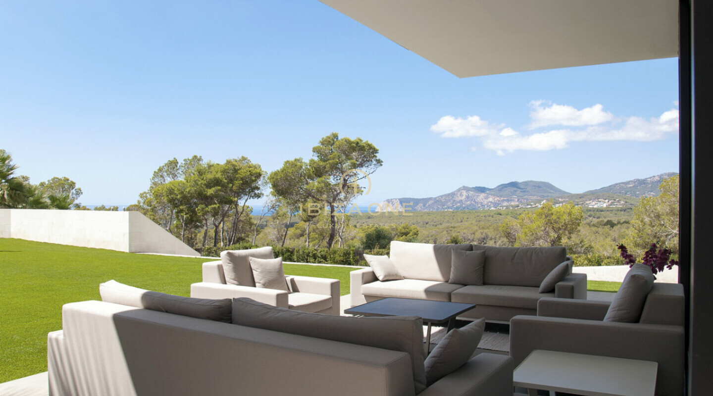 Minimalistische Luxusvilla mit Meerblick zu verkaufen, Ibiza - Minimalistische Luxusvilla mit Meerblick zu vermieten, Ibiza
