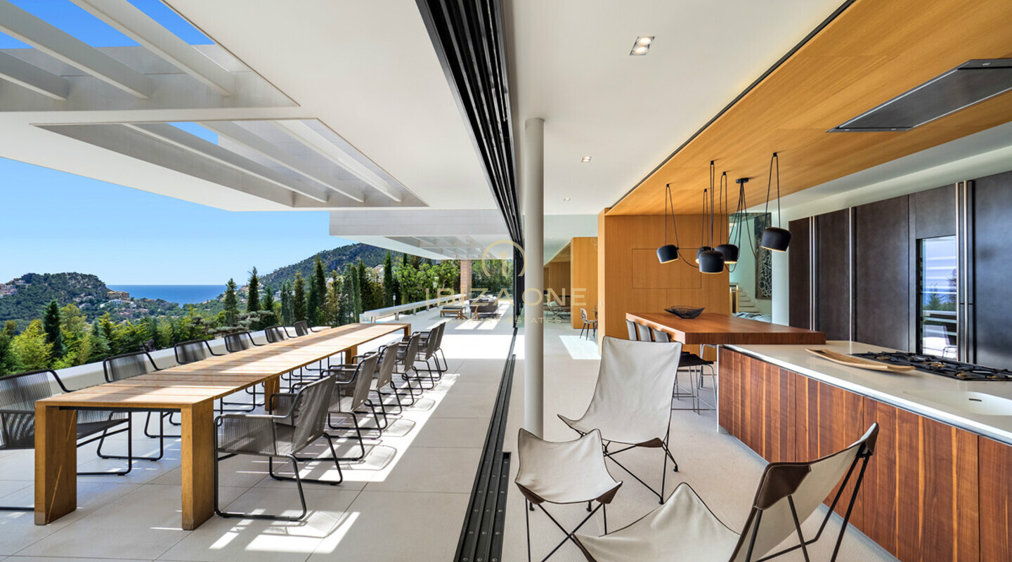 Spectaculaire moderne luxe villa met zeezicht te koop, Ibiza - Spectaculaire moderne luxe villa met zeezicht te huur, Ibiza