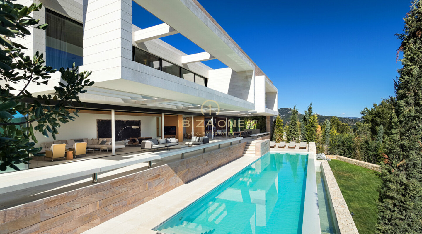 Espectacular villa moderna de lujo con vistas al mar en venta, Ibiza - Espectacular villa moderna de lujo con vistas al mar en alquiler, Ibiza