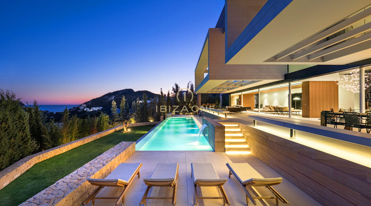 Spectaculaire moderne luxe villa met zeezicht te koop, Ibiza - Spectaculaire moderne luxe villa met zeezicht te huur, Ibiza