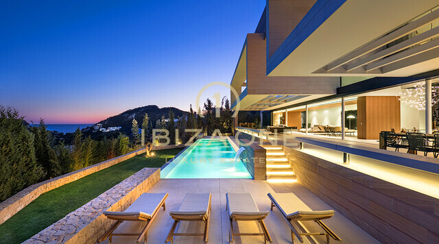 Spektakuläre moderne Luxusvilla mit Meerblick zu verkaufen, Ibiza - Spektakuläre moderne Luxusvilla mit Meerblick zu vermieten, Ibiza